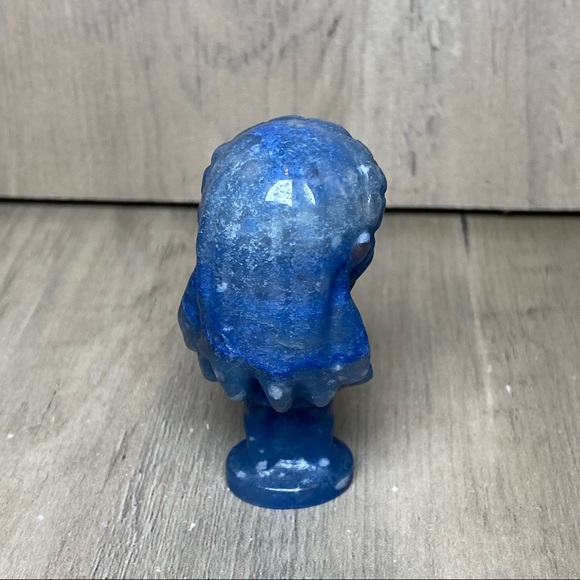 The Legend of Zelda Princess Blue Aventurine Crystal Stone Carving Figurine - Picture 6 of 6